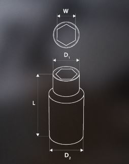 Çelës tubor Neo 08-235, 1/4\", 4mm, i gjatë