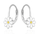 Vathë për femra Agato White Flower AGT-ED018L, të argjendtë/ të bardhë