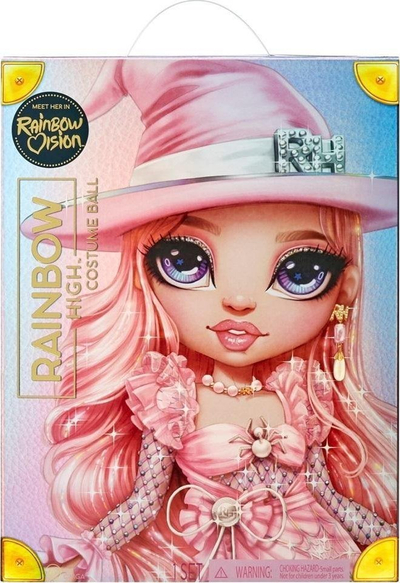 Kukull Rainbow High Bella Parker Costume Ball, 28 cm, me aksesorë, rozë