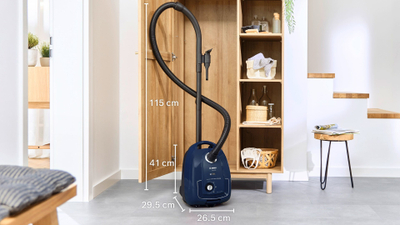 Fshesë me vakum Bosch BGL38BU1, 600W, me qese, blu e errët