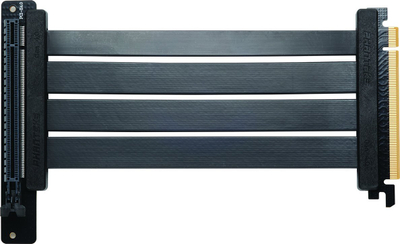 Kabllo riser PCIe Phanteks Gen 4.0, 220mm, adapter 90°, e zezë