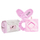 Set dhuratë Glov Magic Moments - dorëza për heqjen e grimit + shirit koke Bunny Ears + çantë kozmetike