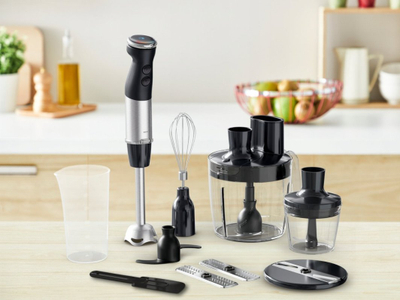 Blender dore Tefal Quickchef+ HB67G830, 1000W, 5 në 1, i zi