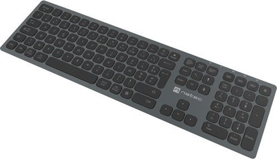 Tastierë wireless Natec Dolphin NKL-1976, Bluetooth, 2.4 GHz, e zezë