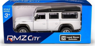 Lodër maket RMZ City Land Rover Defender, 1:34, metal, i bardhë