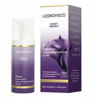 Krem nate Uzdrovisco Night Renew, anti rrudha, 50 ml