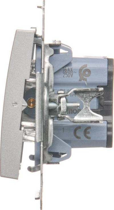 Ndërprerës Kontakt-Simon DW1A.01 / 43, i argjendtë