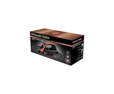 Hekur me avull Russell Hobbs Copper Express Pro 23975-56, pllaka bakri, i zi me bakër