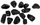 Gurë dekorativë Terra Natura Black Pebble IV, 20-30mm, për akuarium dhe terrarium, të zinj