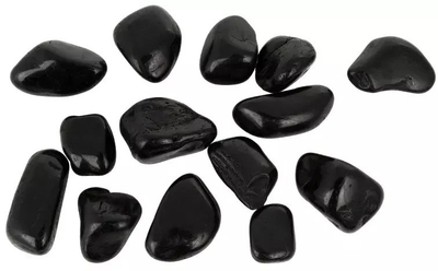 Gurë dekorativë Terra Natura Black Pebble IV, 20-30mm, për akuarium dhe terrarium, të zinj