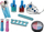 Set kozmetike Leantoys, valixhe plastike, kuti blu