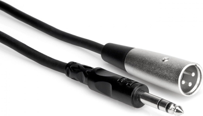 Kabllo audio Hosa XLR në 1/4" TRS, e balancuar, 3m, e zezë