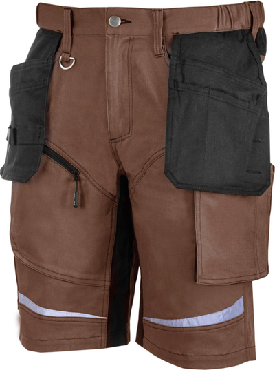 Pantallona të shkurtra pune Lahti Pro SHORT, 3XL, kafe me të zezë