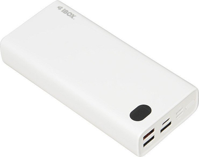 Надворешна батерија iBOX PB20, 20000mAh, Power Delivery 3.0, бела