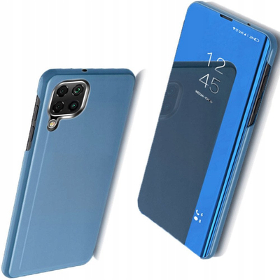 Mbrojtëse telefoni Hurtel Clear View, Samsung Galaxy A22 4G, me këllf të integruar, blu