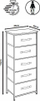 Organizer vertikal Five Simply Smart Tissa, 5 sirtarë, i gjatë, gri e errët