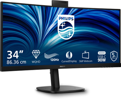 Monitor Philips 3000 Series 34B2U3600CH, 34", WQHD, i zi
