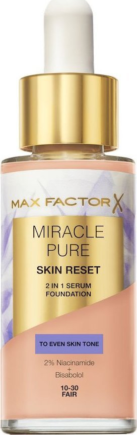 Fondatinë Debenhams Miracle Pure Skin Reset Serum, 30 ml, mbulim i mesëm, nuancë Fair