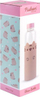 Shishe uji Pusheen, qelq borosilikat 500ml, me mbulesë silikoni, shumëngjyrëshe