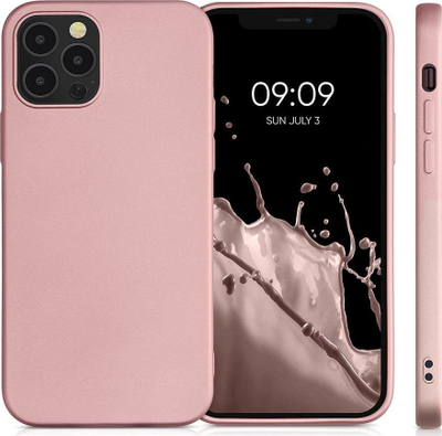Futrollë telefoni OEM Metallic Case për iPhone 14 Pro Max, e hollë mbrojtëse, rozë metalike