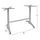 Bazë tavoline HM Double Aluminum HM404, 80x60 cm, lartësi 72 cm, ngjyrë metalike