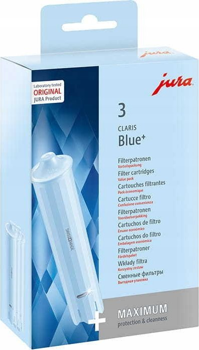 Filtër uji për aparat kafeje Jura Claris Blue+, set me 3 fishekë