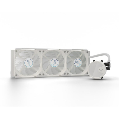 Ftohës uji për procesor Valkyrie A360, radiator 36 cm, ARGB, i bardhë