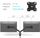 Носач за маса за два монитори ONKRON Dual Monitor Arm, 13"-32", 9 kg, црн