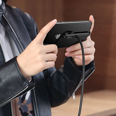 Kabllo kariku Usams Gaming Lightning, 1.5m, 2A, e zezë