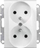 Prizë e dyfishtë Schneider Electric (SDN2800970), 16 A, 250 V, IP20, e hirtë