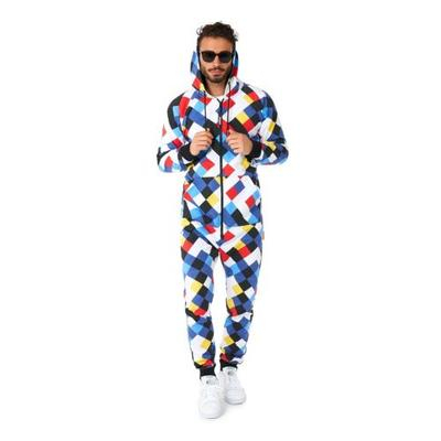 Onesie për meshkuj Opposuits Crisscrosser, me kapuç, masa XL, shumëngjyrësh