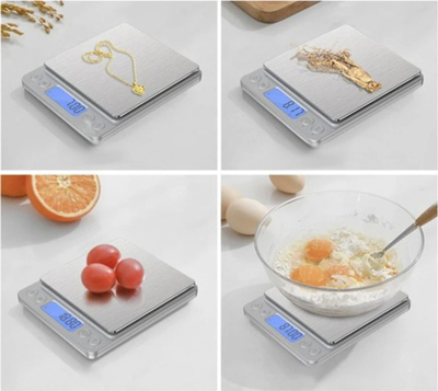 Peshore kuzhine Ruhhy 24210, digjitale 2kg, ekran LCD, argjendtë
