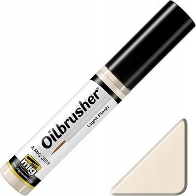 Bojë vaji për modelizëm Ammo by Mig Oilbrusher Light Flesh, 10 ml, e lëkurës së çelët