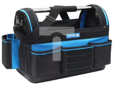 Çantë pune Hogert Technik HT7G205, me ndarje mrena, material i fortë, blu