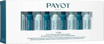 Ampula fytyre Payot Lisse Radiance, kundra plakjes, me shkëlqim, 20 copë