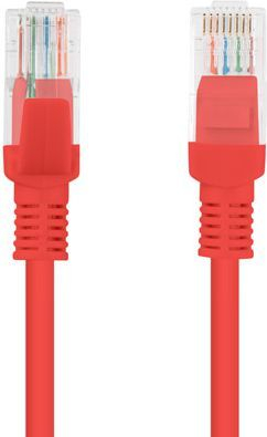 Kabllo interneti Lanberg Patchcord Cat6, 1m, e kuqe