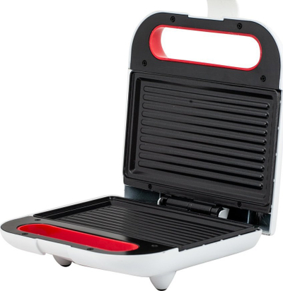 Sanduiçier TZS First Austria, për 2 sanduçe, 800W, pllaka grill, e zezë