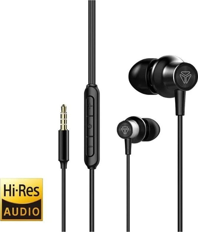 Слушалки со кабел Yenkee YHP 405BK, 3.5mm, микрофон, црни