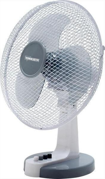 Ventilator tavoline Termozeta, 30 cm, 3 rrota, i bardhë