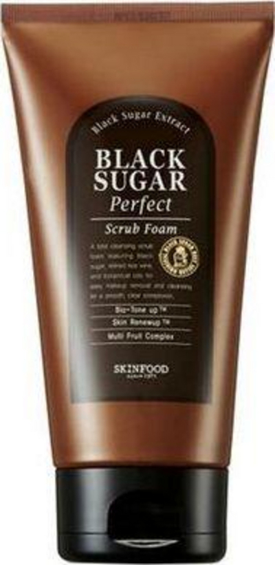 Shkumë për pastrim të fytyrës Skinfood Black Sugar Perfect, 180g