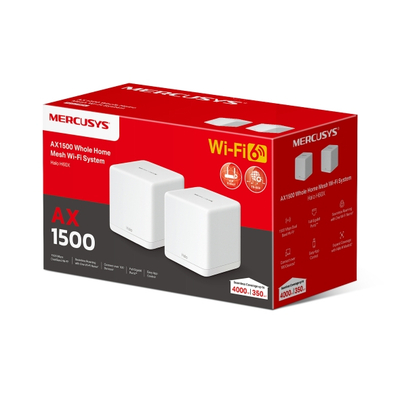 Sistem Wi-Fi Mesh Mercusys Router Halo H60X, AX1, 2 copë