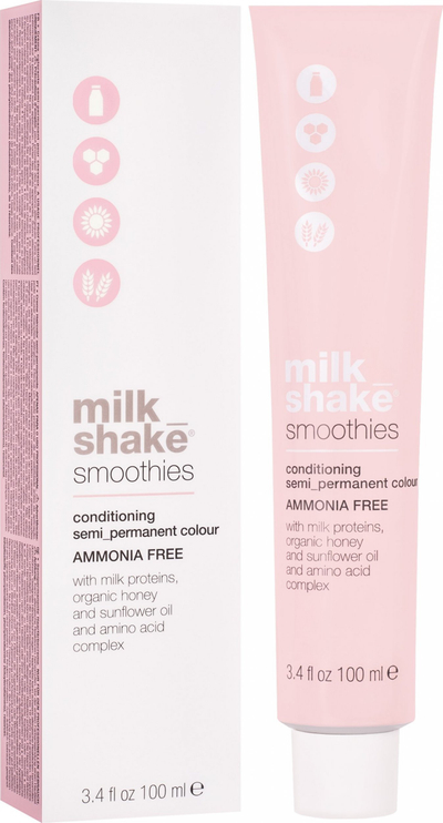 Ngjyrë flokësh Milk Shake Smoothies, pa amoniak, gjysmë e përhershme, 33N kafe e errët, 100 ml