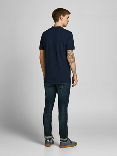 Maicë polo Jack&Jones JJESHARK, e kaltër e errët