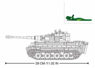 Lodër Sluban Sluban Army RC German tiger tank M38-B0851