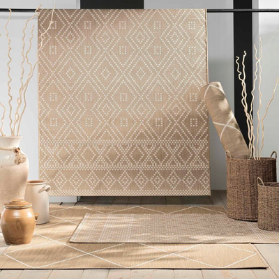 Tapet ballkoni Douceur d'intérieur Damira, 160 x 230 cm, plastik, bezhë