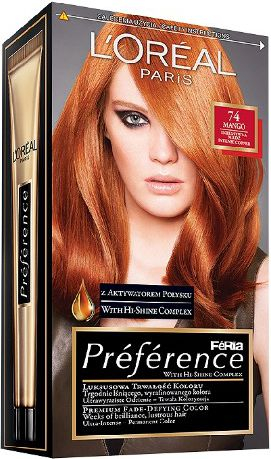 Ngjyrë për flokë L'Oreal Paris Feria Preference Mango 74