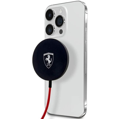 Karikues magnetik pa tela Ferrari FECBMSMENK, 15W, MagSafe, i zi