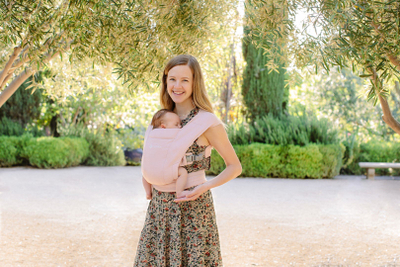 Nositëse bebe Ergobaby Embrace, ergonomike, për të porsalindur, rozë e çelët