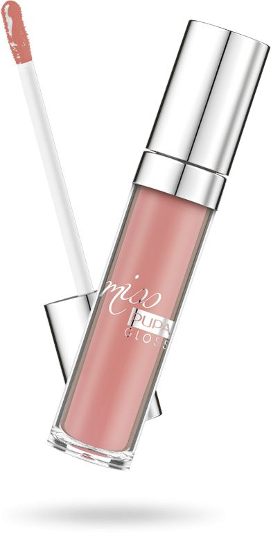 Lip gloss Pupa Miss Pupa, Ultra Brilliant, 5 ml, 201 Tender Apricot, pjeshkë e butë