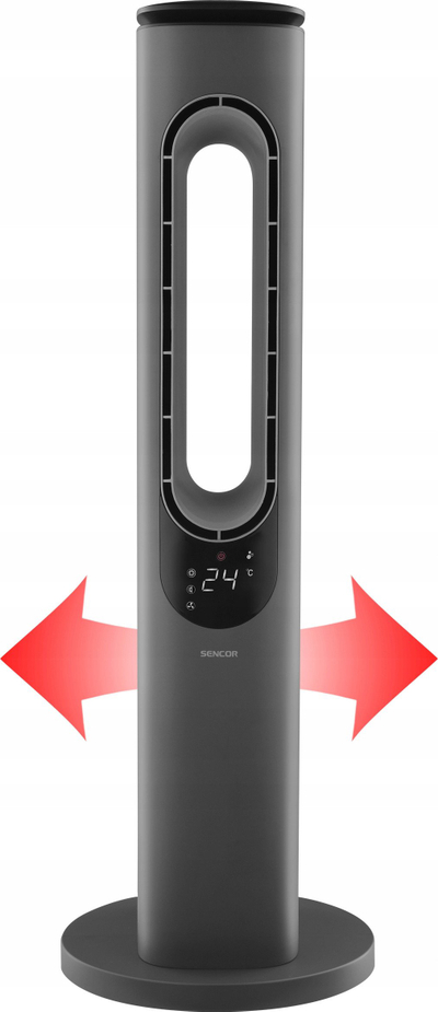 Ngrohës elektrik Sencor SFH 3704SL, 3 shkallë fuqie, me pult, gri